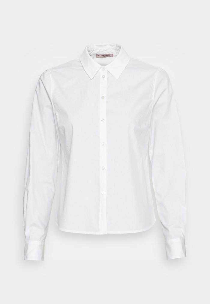 Chemisier Anna Field Button down Blanche Femme | TID-9964421